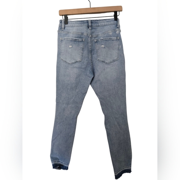 Flying Monkey Blue Skinny Jeans Distressed Style Size 28 - Picture 3 of 7